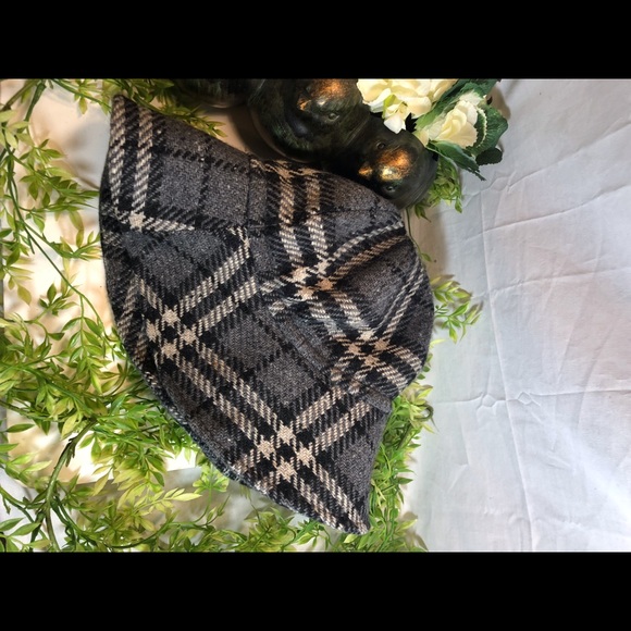 Burberry London Wool Nova Check Bucket Hat - Picture 5 of 6